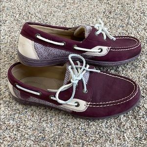 Burgundy Sperry Boat Shoes
